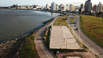 Beira Mar Continental terá trânsito exclusivo para atletas no sábado (24) e no domingo (25) (Foto: PMF, Divulgação)