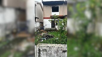 Frente da residência e jardim mostram sujeira no local (Foto: Divulgação)