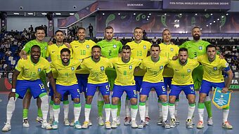 Com seis catarinenses, Seleção Brasileira tenta a segunda vitória na Copa do Mundo de Futsal