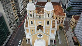 Concerto será no interior da Catedral Metropolitana de Florianópolis, no Centro (NSC TV, Reprodução)