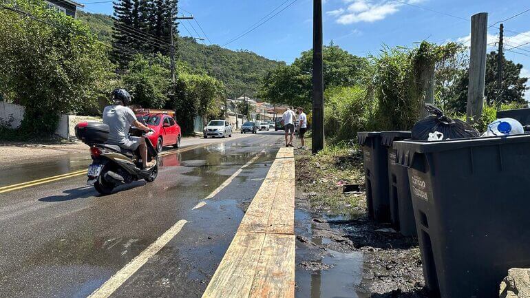 Ponte foi construída com a ajuda da população (Foto: Divulgação)