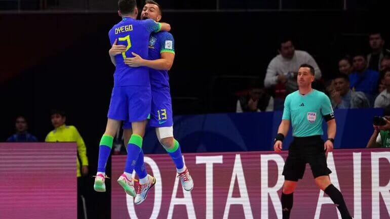 Seleção Brasileira Futsal Getty Imagens