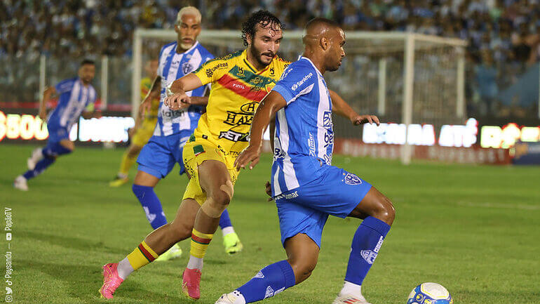 Derrota para o Paysandu confirmou rebaixamento do Brusque (Foto: Jorge Luis Totti, Divulgação, Paysandu)