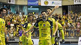 Jaraguá Futsal enfrenta Joaçaba Futsal, hoje, às 20h (Foto: Paulinho Sauer, Divulgação, Jaraguá Futsal)