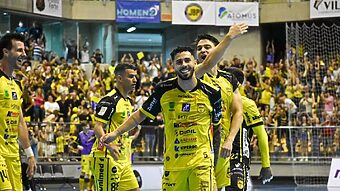 Jaraguá Futsal enfrenta Joaçaba Futsal, hoje, às 20h (Foto: Paulinho Sauer, Divulgação, Jaraguá Futsal)