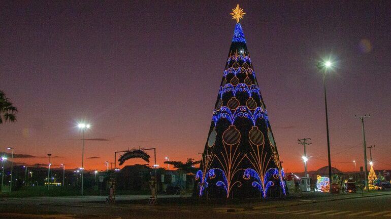 São José inaugura nesta quarta a iluminação natalina na Beira-Mar (foto: Prefeitura de São José, divulgação)