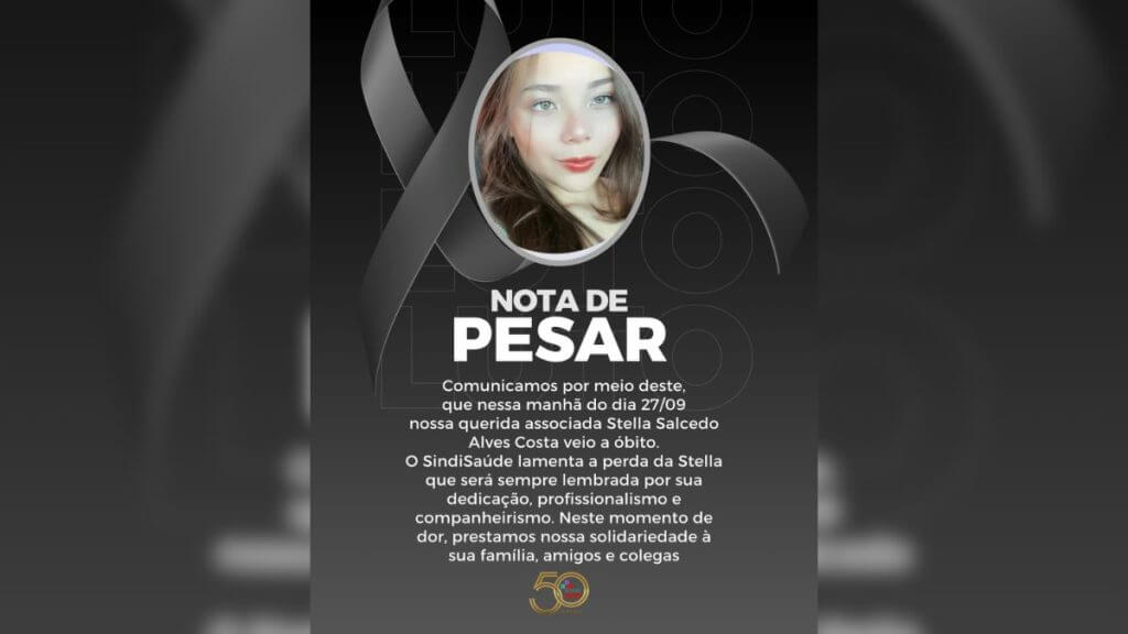 Uma colisão entre um carro e uma motocicleta, na manhã de sábado (27), resultou na morte de Stella Salcedo Alves Costa, de 20 anos, em Criciúma. — (Foto: Redes sociais/Reprodução)