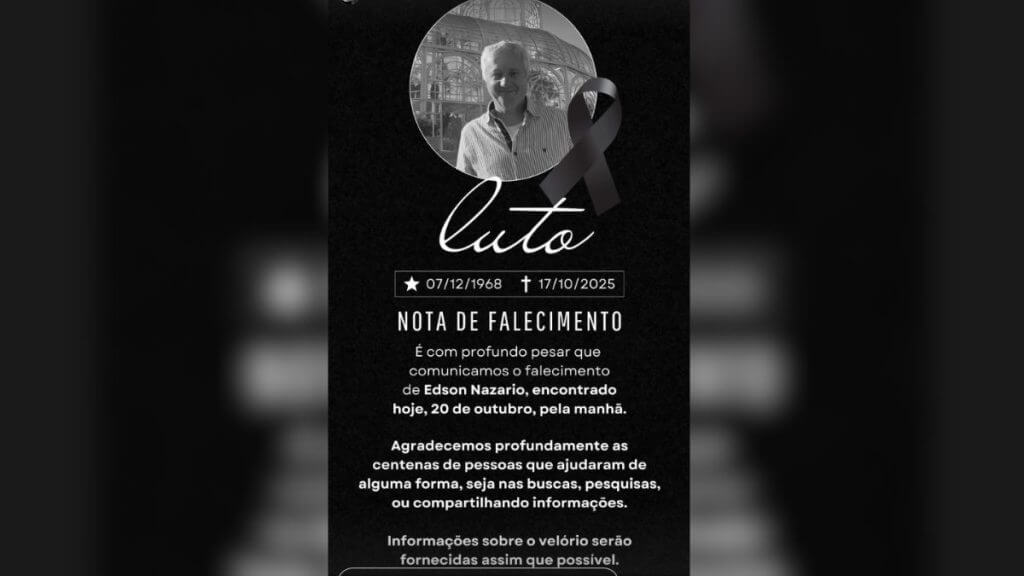 O religioso havia desaparecido na madrugada de quinta-feira (16), e desde então, familiares e amigos realizavam buscas. (Foto: Redes sociais/Reprodução)