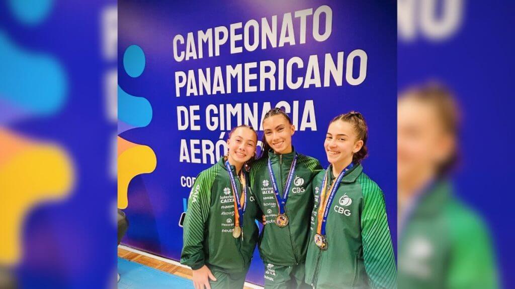 Quem são as atletas de SC que conquistaram prata no Pan-Americano de ginástica aeróbica. (Foto: reprodução/Redes sociais)