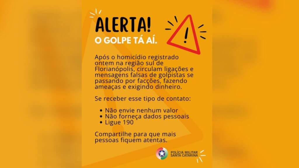 Como execução de homem em Florianópolis está ligada a novo golpe. (Foto: PMSC/Reprodução)