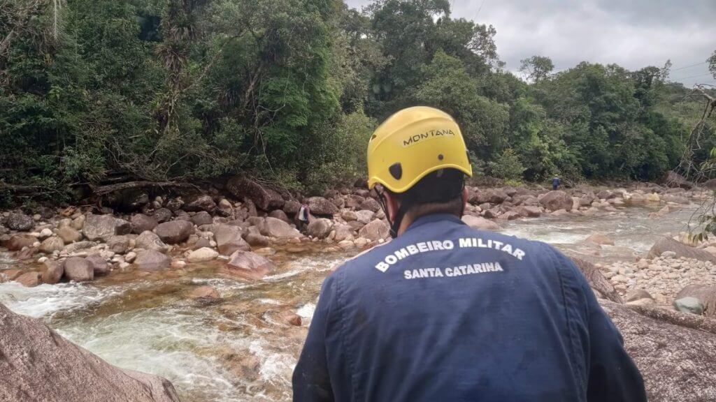 O que se sabe sobre o caso do homem que desapareceu após enviar vídeo à esposa em SC. (Foto: CBMSC/Reprodução)